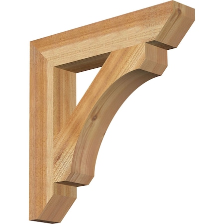 Ekena Millwork Legacy Slat Rough Sawn Bracket, Western Red Cedar, 4"W x 22"D x 22"H BKT04X22X22LEC06RWR